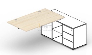 Мебель для персонала Стол для крепления к сервисной опорной тумбе (2 громмета) STPG146FU