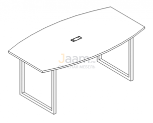 Стол для переговоров Стол для переговоров на металлокаркасе QUATTRO Б4 111 БП