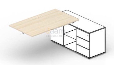 Мебель для персонала Cтол для крепления к сервисной опорной тумбе (меламиновый аутлет) STPM148FU