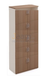 Мебель для персонала Офисный шкаф с 10-ю ячейками закрытый PZ/Light221/4