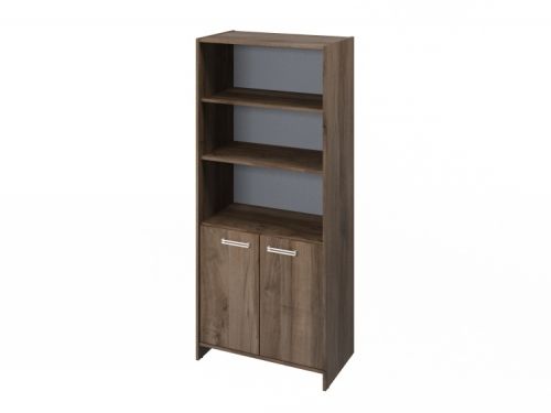 Шкаф для документов полуоткрытый Festus FI-672.D 800x460x1861 (Орех Пацифик Табак)