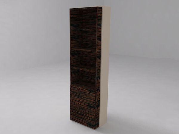 Стеллаж c нижней глухой дверью Brix BR.00.61 600x400x2180 (Бежевый (акрил))