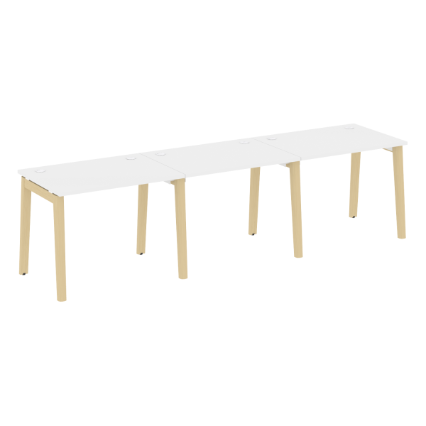 Рабочая станция на деревянных опорах Onix Wood OW.RS-3.1.7 2940x720x750