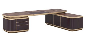 Стол руководителя BENTLEY правый (2400x1850х760)