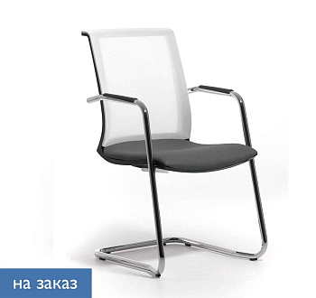 SKIN Кресло на полозьях ткань