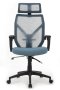 Офисное кресло Oliver RCH W-203AC Черный пластик | Синий