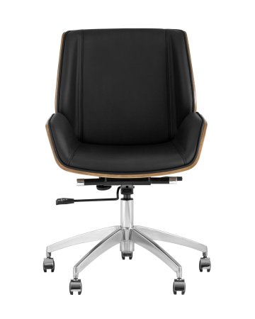 Кресло офисное TopChairs Crown, черное УЦЕНКА (Компьютерное кресло Crown черный)