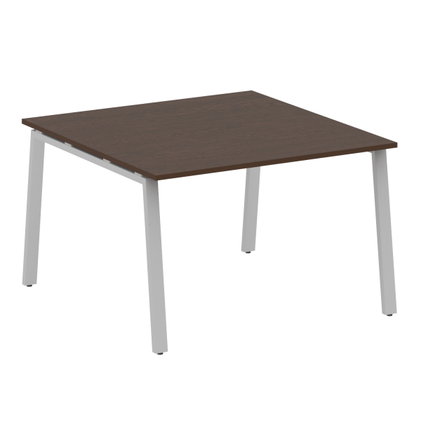 Стол для переговоров (1 столешница) на А-образном м/к Metal System Style БА.ПРГ-1.2 1200x1235x750 (Венге Цаво/Серый металл)
