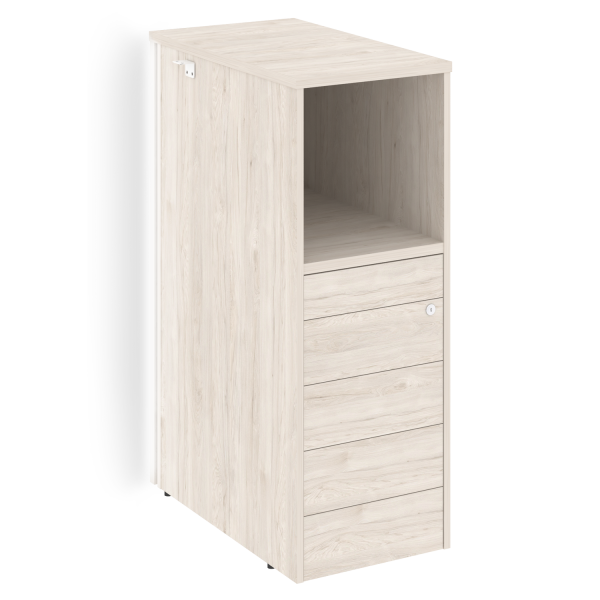 Тумба с подсветкой 5 ящиков TIP-ON, проходная  средняя Onix O.R-TV-5TIP.S 436x767x1185