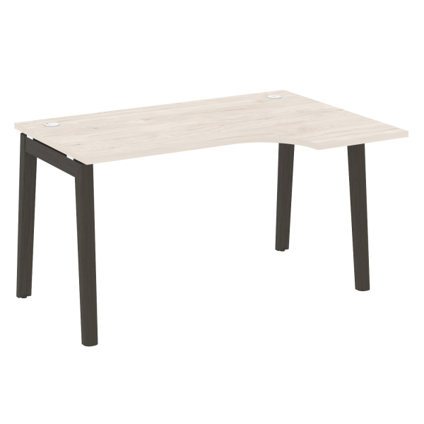 Стол эргономичный правый на деревянных опорах Onix Wood OW.SA-2R 1380x980x750