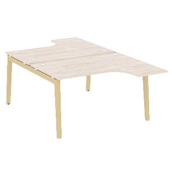 Рабочая станция на деревянных опорах Onix Wood OW.D.SA-3 1380x2395x750