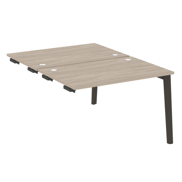 Стол-приставка двойной на деревянных опорах Onix Wood OW.D.SPR-2.8 1180x1635x750