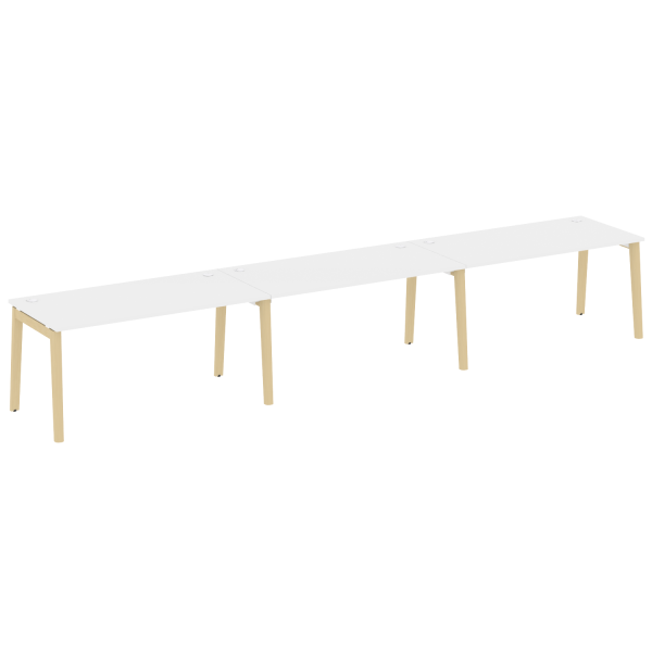 Рабочая станция на деревянных опорах Onix Wood OW.RS-3.4.8 4740x800x750