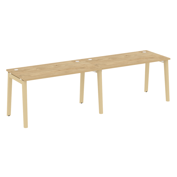 Рабочая станция на деревянных опорах Onix Wood OW.RS-2.3.7 2760x720x750