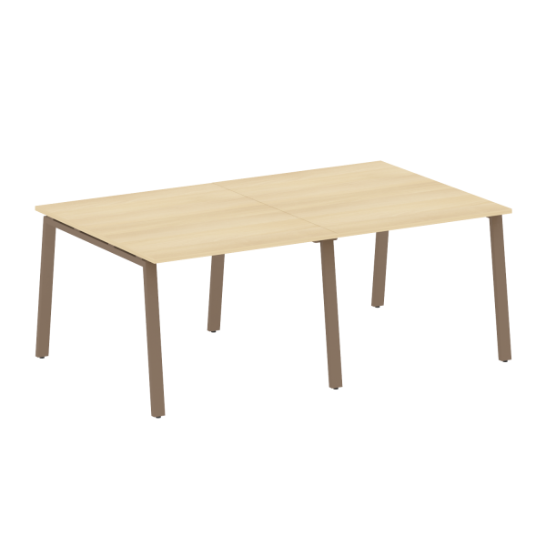 Стол для переговоров (2 столешницы) на А-образном м/к Metal System Style БА.ПРГ-2.1 2000x1235x750
