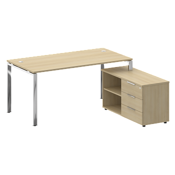 Стол для руководителя с тумбой правый БГ.СРТ-4.8 (R) 1700x1620x750