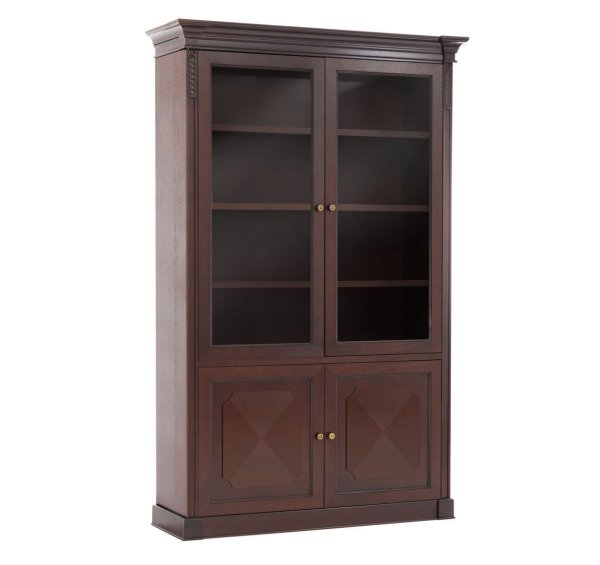 Шкаф для бумаг комбинированный L147 106 510/602 WAL 1470х500х2340 (Орех Танганьика)