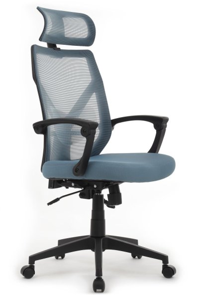 Офисное кресло Oliver RCH W-203AC Черный пластик | Синий (Синий | Черный)