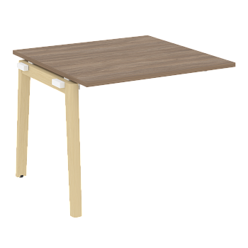 Проходной наборный элемент переговорного стола на деревянных опорах Onix Wood OW.NPRG-1 980x980x750