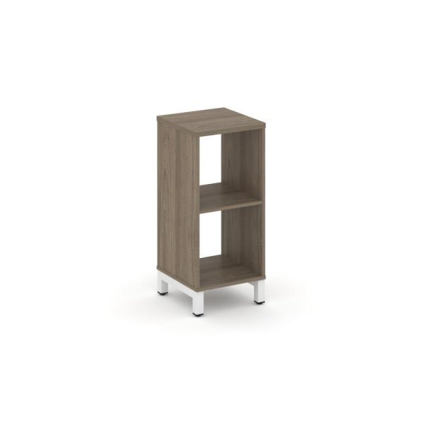 Каркас стеллажа 2 яруса SN.KS-210 (387х400х881) (Вяз Благородный/Металл Белый)