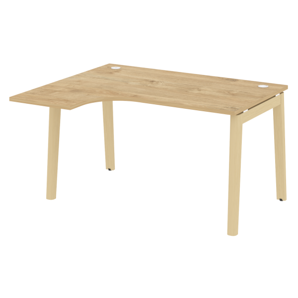 Стол эргономичный левый на деревянных опорах Onix Wood OW.SA-3L 1380x1180x750