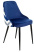 Стул для кухни KF-5_2 комплект 2шт темно-синий зигзаг металл черный на ножках (KF-5/ZIG/DBLUE_2)