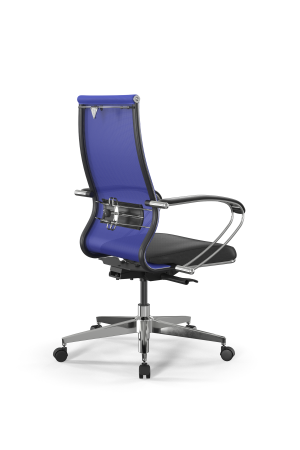 Кресло для руководителя Метта SynchroSit 10 B2-163K - T+Extra /Km00/Wm12/K1cL(M24.B22.G18.W02) (Васильковый | Черный)