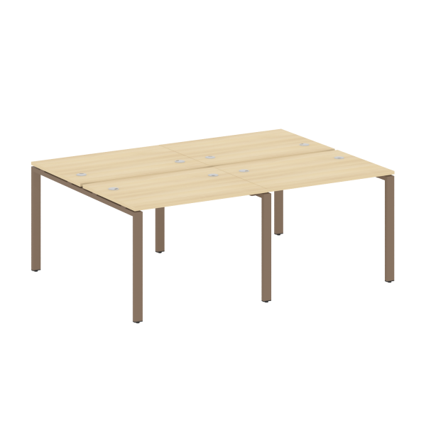 Рабочая станция на 4 раб. места Metal System Style БП.СМ-4.1 2000x1475x750