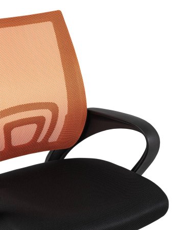 Кресло офисное TopChairs Simple оранжевое (Компьютерное кресло Simple оранжевый)