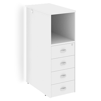 Тумба с подсветкой 4 ящика проходная, средняя Onix O.R-TV-4.S 436x767x1185