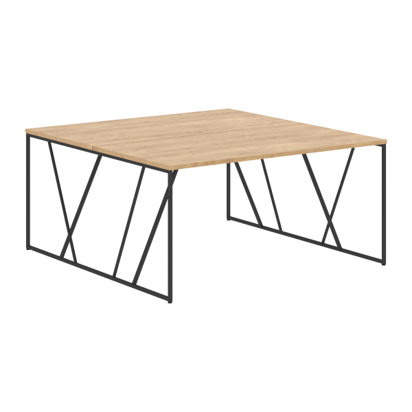 Стол двойной LOFTIS LWST 1516 1560х1606х750 (Дуб БофордЧерный)