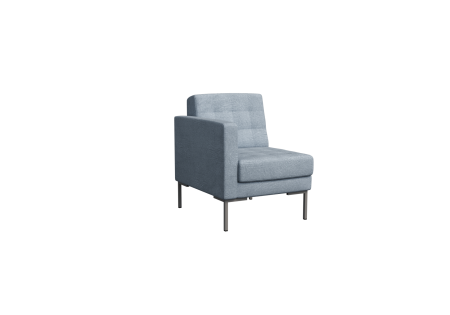 Секция с подлокотником одноместная FR-SP-01 (R)