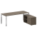 Стол для руководителя с тумбой правый БГ.СРТ-6.8 (R) 2100x1620x750