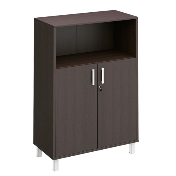 Шкаф для документов двери ДСП с замком +ниша Борн B 420-821-1 900x450x1310 (Венге)