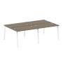 Рабочая станция на 4 рабочих места на А-образном м/к Metal System Style БА.СМ-4.2 2400x1475x750