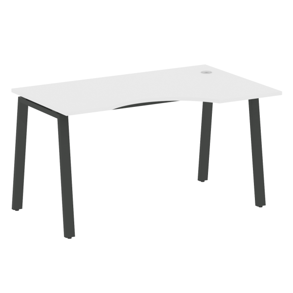 Стол криволинейный правый Metal System Style БА.СА-2 Пр 1400x900x750