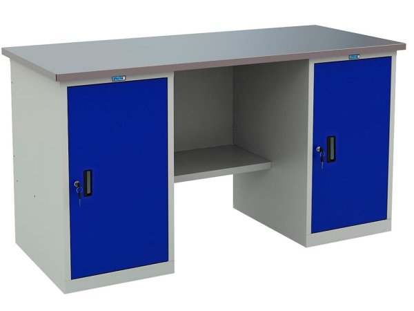Верстак Profi (№602) WT160.WD1/WD1.000 (Серый | Синий)