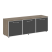 Тумба модульная черные дверки LT-TS 3.5 1650x450x580