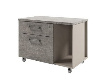 Тумба подкатная с нишей Solution D-292 800x460x575
