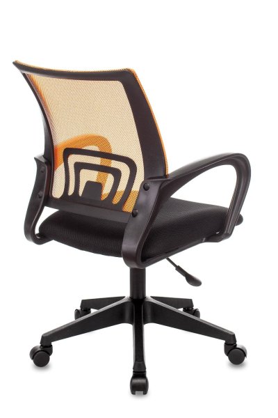 Кресло офисное TopChairs ST-Basic сетка/ткань оранжевый (Компьютерное кресло ST-Basic оранжевый)