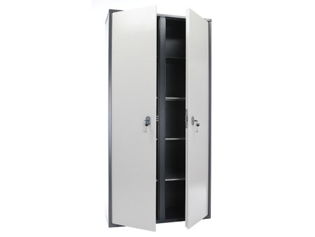 Бухгалтерский шкаф AIKO SL-185/2 (Графит/Светло-серый)