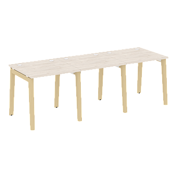 Рабочая станция на деревянных опорах Onix Wood OW.RS-3.0.8 2340x800x750