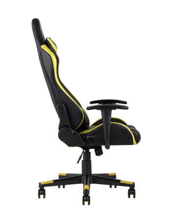Кресло игровое TopChairs Gallardo желтое (Геймерское кресло Gallardo желтый)