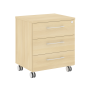 Тумба мобильная в кабинет руководителя серии LT-TM 550x450x615
