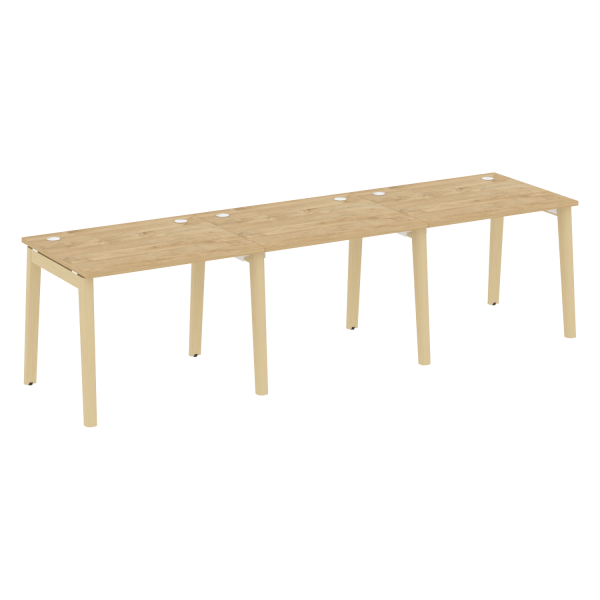 Рабочая станция на деревянных опорах Onix Wood OW.RS-3.1.8 2940x800x750
