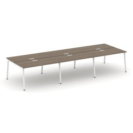Рабочая станция 2-х сторонняя SN-4A.DRS-072 (3540х1432х750) (Вяз Благородный/Металл Белый)