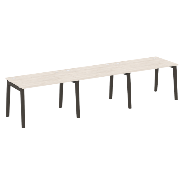 Рабочая станция на деревянных опорах Onix Wood OW.RS-3.2.8 3540x800x750