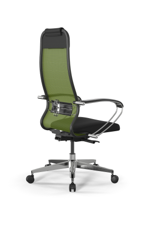 Кресло для руководителя Метта SynchroSit 10 B1-111K - X2+UMF(X1) /Ub00/Wh00/K1cL(M23.B22.G18.W03) (Зеленый | Черный)