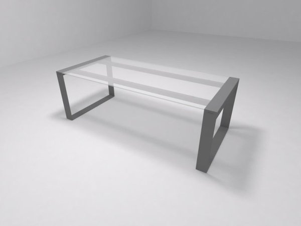 Стол для переговоров, столешница стекло Brix BR.00.32 2200x750x100 (СтеклоСерый)