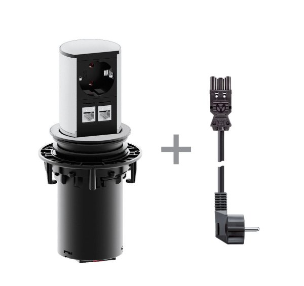 ELEVATOR 1x220V+2Cat5e+ кабель (АЛЮМИНИЙ)